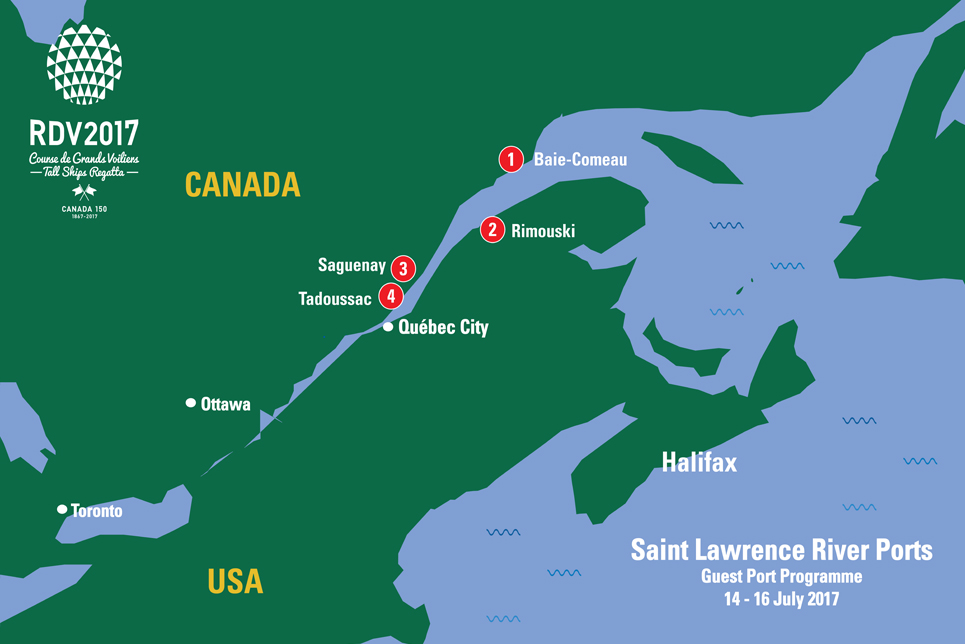 Saint Lawrence River Ports Sail On Board