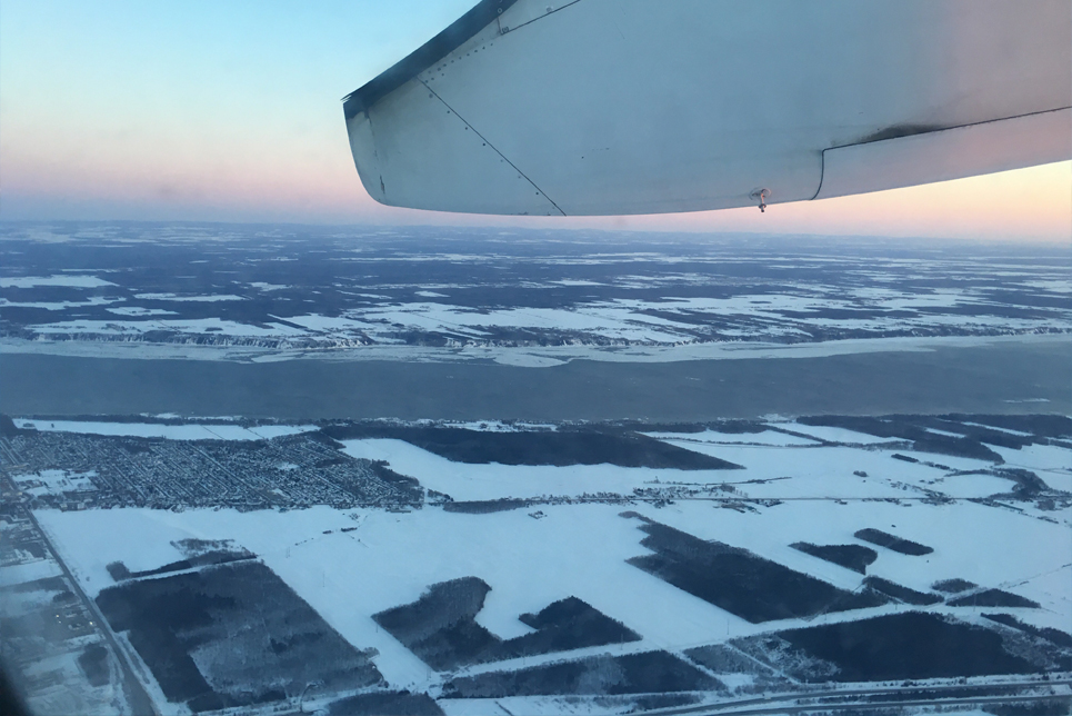 Saint Lawrence River from the air