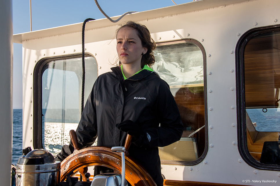 Catheryne Langford, sail trainee we followed on her epic journey in the Rendez-Vous 2017 Tall Ships Regatta.