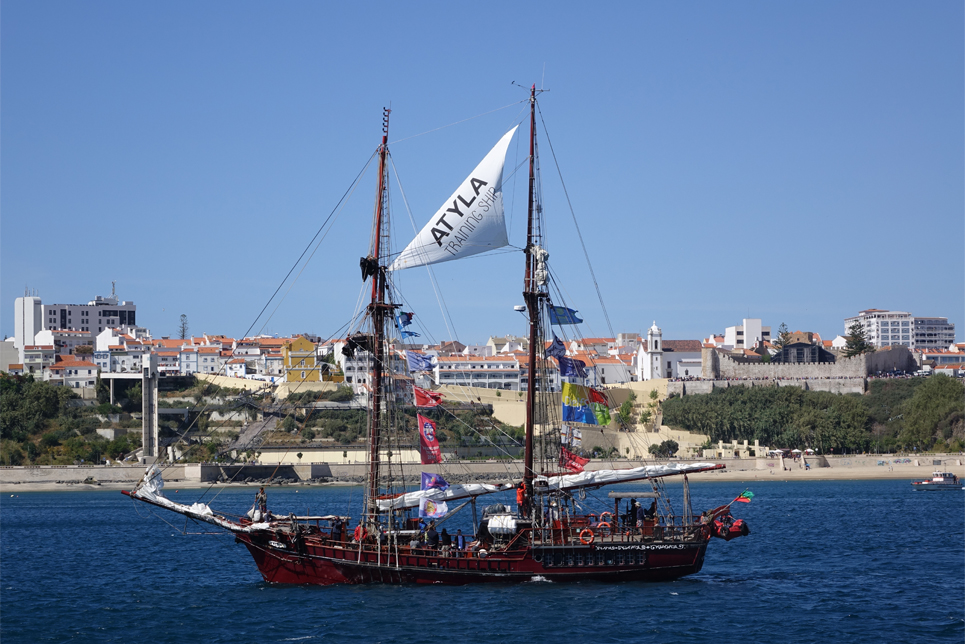 Atyla in the Sines Parade of Sail