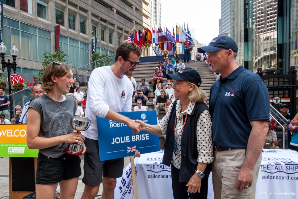 Jolie Brise at the Boston prize-giving.