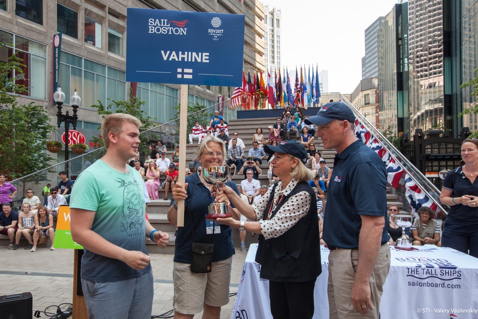 Vahine at the Boston prize-giving.